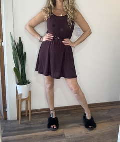 Vestido Isabella lunares corto - comprar online
