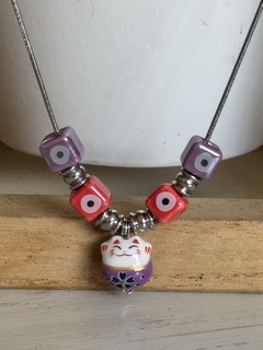 Collar Gato de la Fortuna ➕ Ojo protector