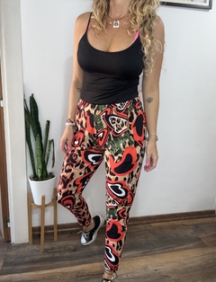 Jogger sublimado lucia - ANIMAL PINK