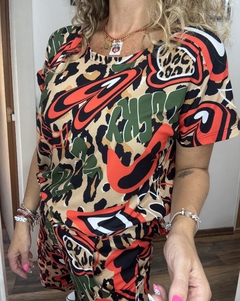 Remera Sublimada Lucia manga corta - tienda online