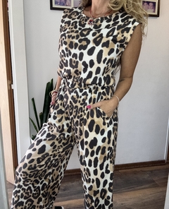 Mono Leopardo waffle - ANIMAL PINK