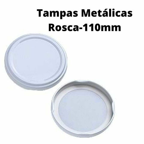Tampa Metálica 110mm - 8 unidades