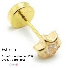 Aro Abridor Lili Modelo 126 Estrella con Cubic Tic Laminado - tienda online