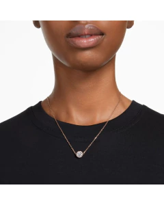 Colgante Swarovski Constella, Talla redonda, Pavé, Blanco, Baño tono oro Rosa SV 5636272