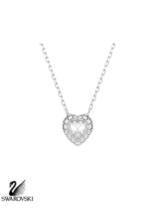 Colgante Ariana Grande X Swarovski, Tallas Mixtas, Corazón, Blanco, Baño De Rodio SV 5720852 - comprar online