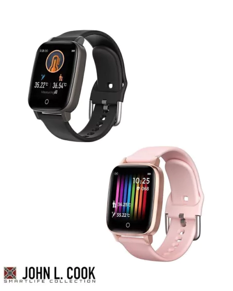 Smartwatch john l cook co19 alerta temperatura cardio