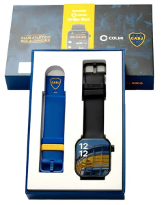 Smartwatch Colmi Oficial Boca Jrs. C8 Max + Correa Extra + fondos exclusivos COC8MBOCABK en internet