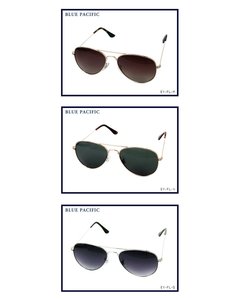 Anteojos de sol unisex blue pacific fly estilo aviador - Cool Time