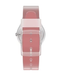 Imagen de Reloj Swatch Mujer Monthly Drops Clearly Red Striped GE292