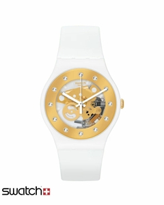 Reloj Swatch Mujer Sparkling Circle Sunray Glam SO29W105-S14