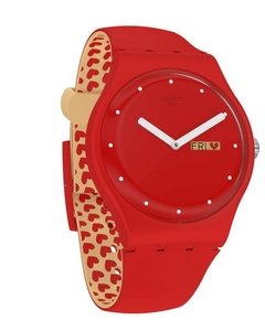 Imagen de Reloj Swatch Unisex Valentine's Day Suoz718 P(e/a)nse-moi