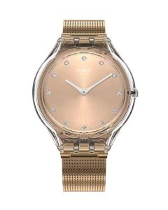 Reloj Swatch Mujer Skindesert Svok107m Acero Rose Sumergible