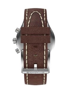 Reloj Swatch Hombre Casual Blue Yvs466 Acero Cuero Marron - tienda online