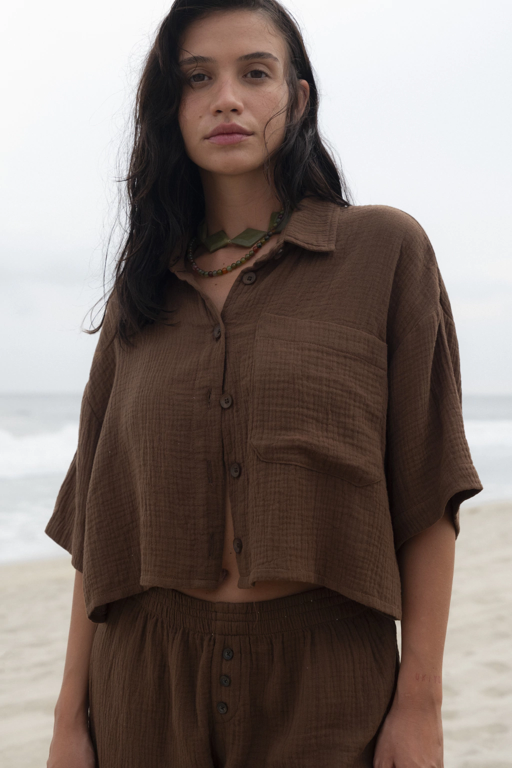 Camisa Cozumel Coffee thumbnail 3