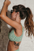 CORPIÑO VINTAGE MORA PSICODELICO GREEN - Odisea Swimwear