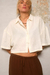 CAMISA RIVIERA CROP OFF WHITE