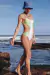 ENTERO VINTAGE LEIA SHINY OLIVA - Odisea Swimwear