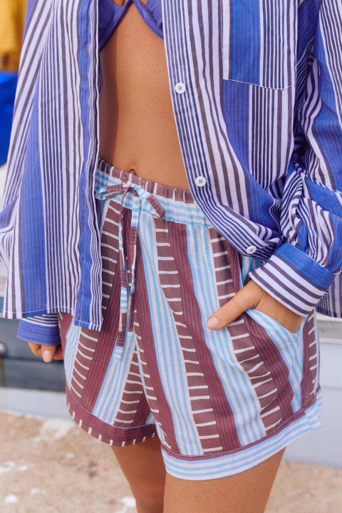 SHORT WELLOW MIX BORDEAUX - comprar online