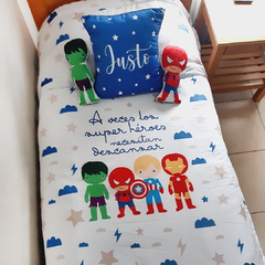 SUPER HÉROES CON FRASE