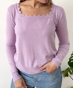 SWEATER ADRI LILA (CON FALLA)