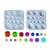Set 2 Moldes de Silicona Plancha Círculos y Esferas 32 cavidades