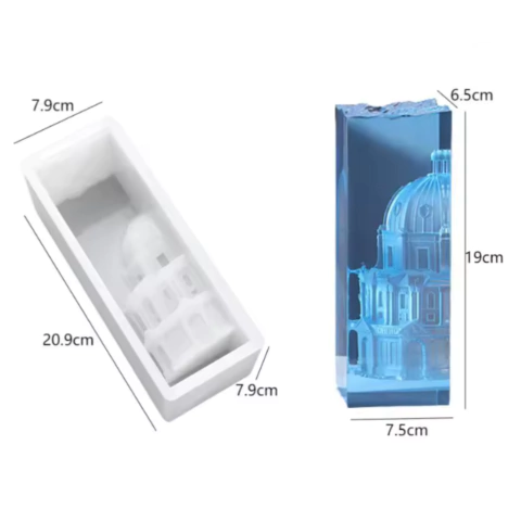Molde de Silicona Servifibras Arquitectura Nórdica y Romana para Velas y Resina - comprar online