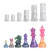 Set 6 Moldes de Silicona para Fichas Grandes de Ajedrez