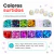 Set 12 Glitters Estrella Multicolor ideal resinas y uñas - Servifibras-Expertos en resinas y fibras