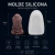 Molde Silicona Buda Meditativo 3D | Resina · Velas · Yeso · Cemento | 6,5 cm - Servifibras-Expertos en resinas y fibras