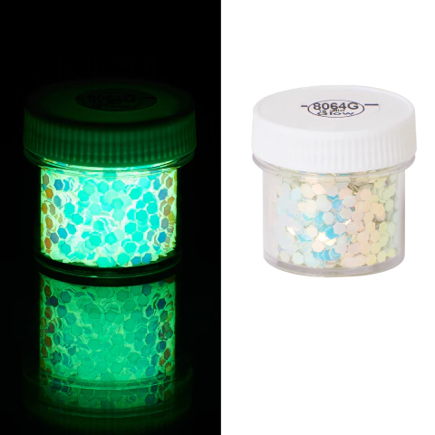 Glitter Escamas Fosforescentes para Resinas