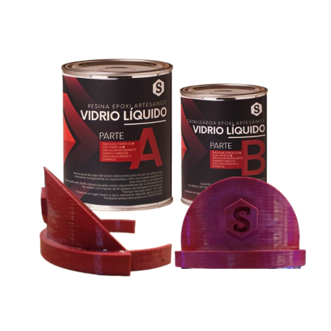 Embudo vertedor para resina