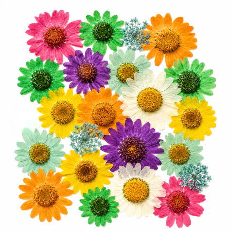 Flores Secas Prensadas Naturales | Packs por Color para Resina Epoxi, Bijouterie y Velas - Servifibras-Expertos en resinas y fibras