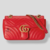 BOLSA GUCCI GG MARMONT MATELASSE VERMELHA PEQUENA