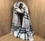 Pashmina Xadrez Branco - comprar online