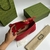 BOLSA GUCCI GG MARMONT MATELASSE VERMELHA PEQUENA