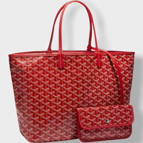 BOLSA VERMELHA ALCAS EM COURO LEGITIMO