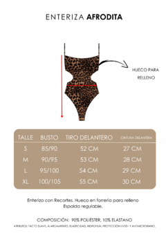 Enteriza Afrodita / Animal Print /