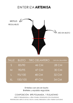 Enteriza Artemisa / Negro /