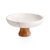 FUENTE DE MARMOL CON PIE DE ACACIA 30 13.7 h - NONFORK®