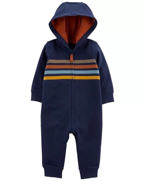 Macacão Zip-Up French Terry - Carter's