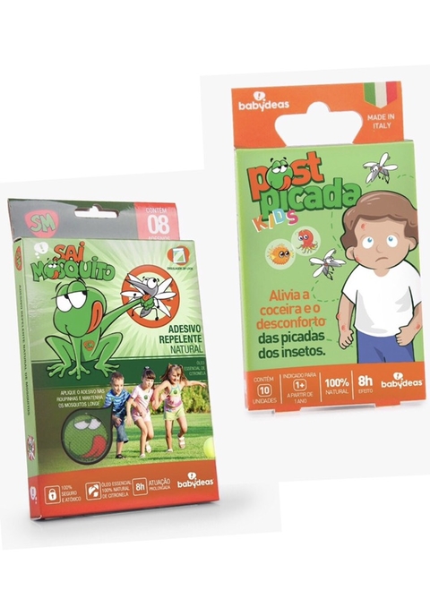 Kit Mosquito - Adesivo Repelente e Post Picada - Babydeas - BABY IMPORTAÇÃO