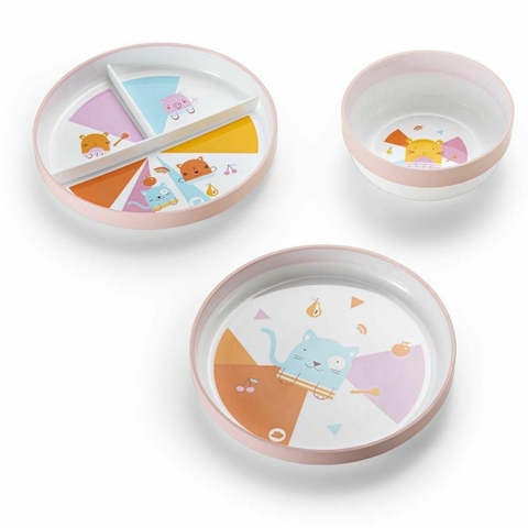 Kit 3 Pratinhos NHAC NHAC! Rex ou Pet - Multikids
