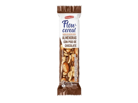 Barrita de Frutos Secos con Almendras y piso de Chocolate "Flow"