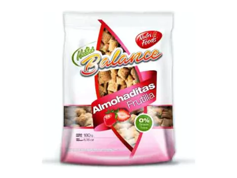 Almohaditas rellenas de frutilla "Nutri Foods"