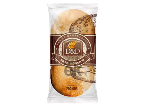 Pan de Hamburguesa Rustico 2 unidades "D & D"