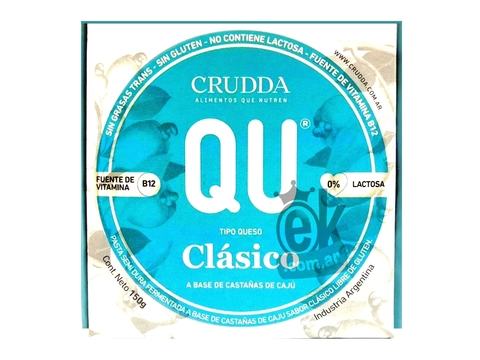 Queso parve de frutos secos clasico "Crudda"