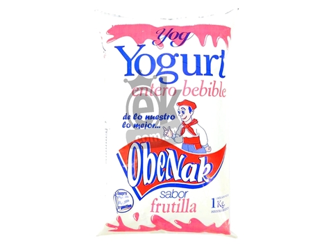 Yogurt Bebible sabor Frutilla "Obenak"