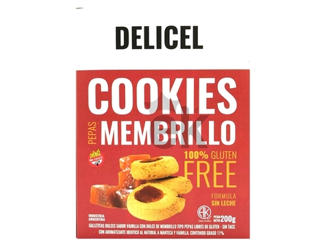 Pepas con membrillo 200g "Delicel"