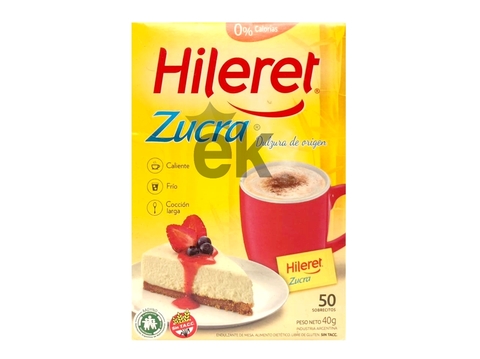 Edulcorante en sobres Zucra 50u "Hileret"
