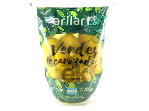 Aceitunas verdes descarozadas 200g "Arilart"
